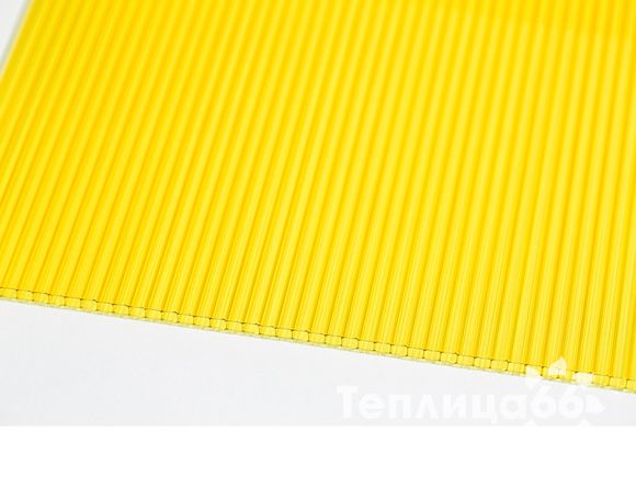 Поликарбонат сотовый 4мм Sellex Comfort желтый 2,1х12м